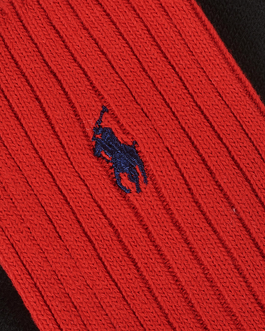 Herren | Unterwäsche | Polo Ralph Lauren | 3-Pack Gift Box Ribbed Socks Red/Cream/Black