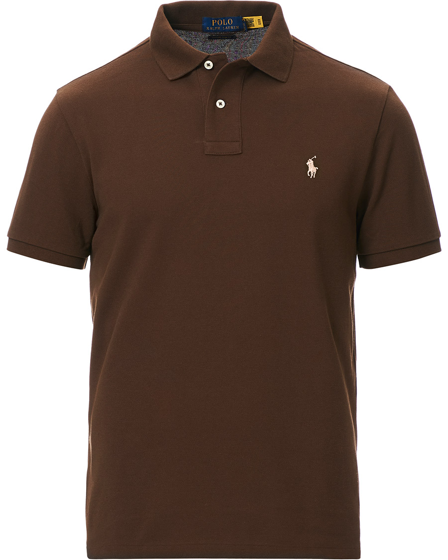 Herren | Poloshirts | Polo Ralph Lauren | Custom Slim Fit Polo Cooper Brown