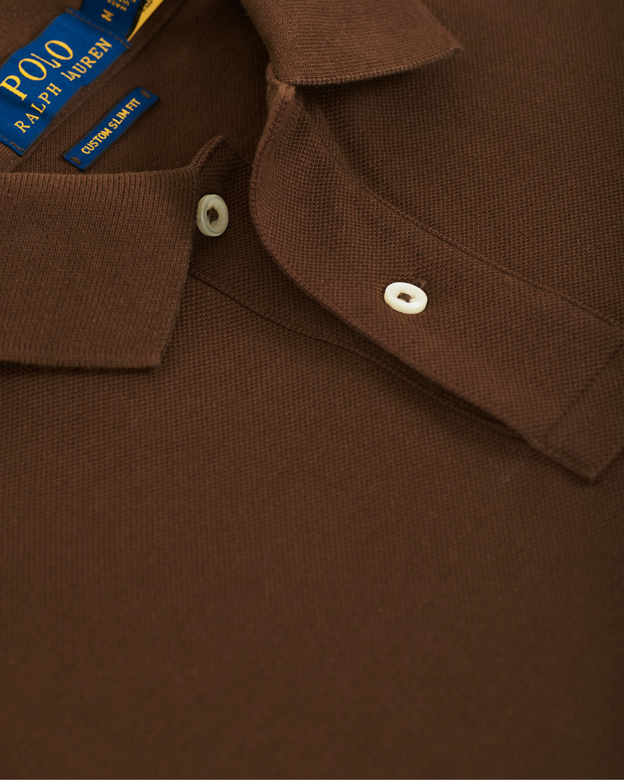 Herren | Poloshirts | Polo Ralph Lauren | Custom Slim Fit Polo Cooper Brown