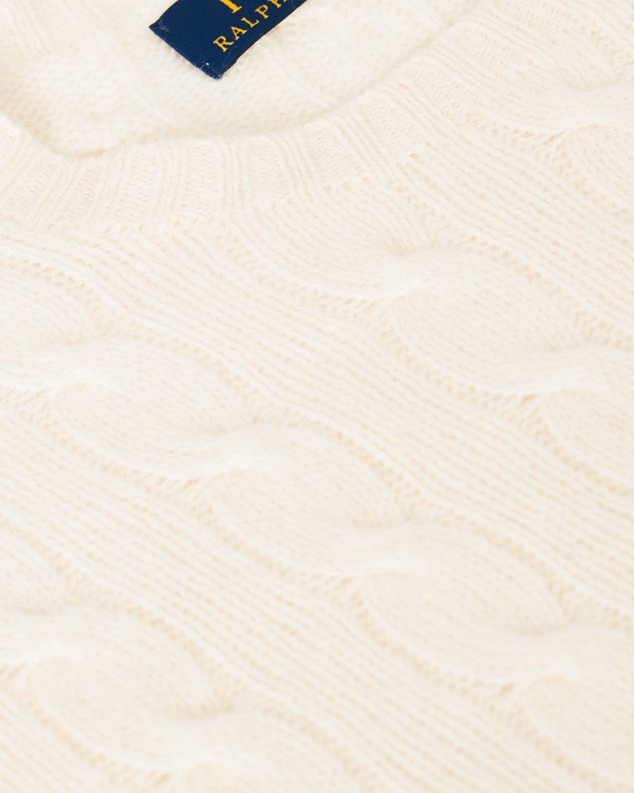 Herren | Pullover | Polo Ralph Lauren | Wool/Cashmere Cable Sweater Cream
