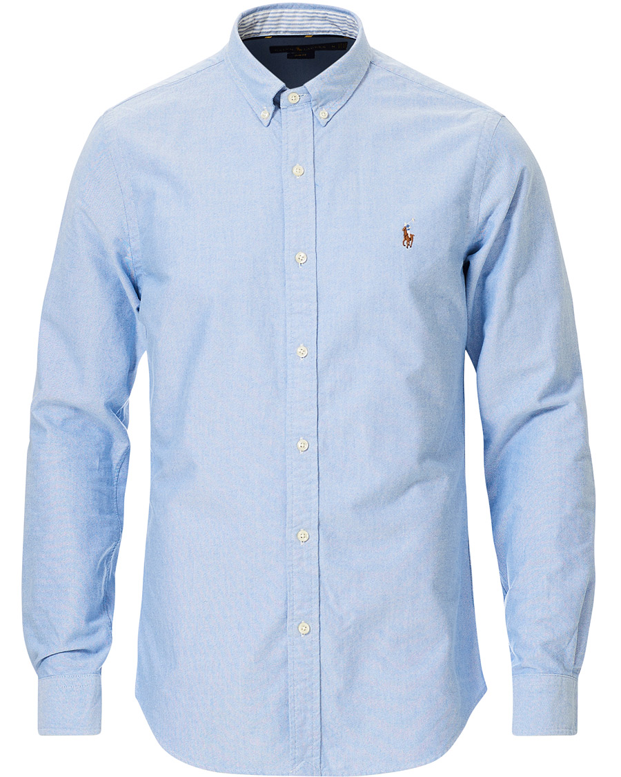 Herren | Hemden | Polo Ralph Lauren | Slim Fit Contrast Oxford Shirt Light Blue