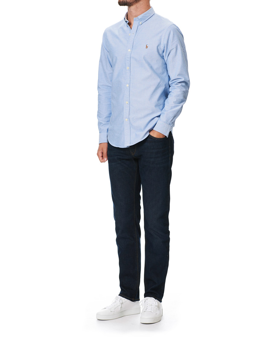 Herren | Hemden | Polo Ralph Lauren | Slim Fit Contrast Oxford Shirt Light Blue