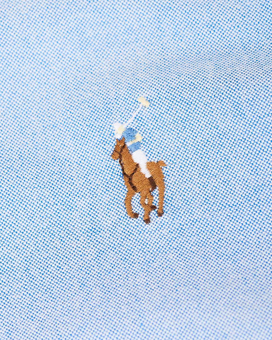 Herren | Hemden | Polo Ralph Lauren | Slim Fit Contrast Oxford Shirt Light Blue