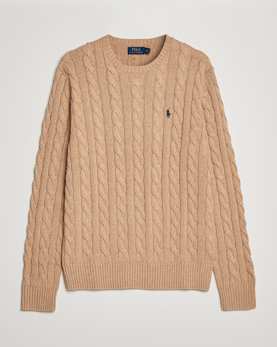 Herren | Pullover | Polo Ralph Lauren | Cotton Cable Pullover Camel Melange