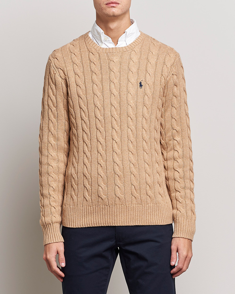 Herren | Polo Ralph Lauren | Polo Ralph Lauren | Cotton Cable Pullover Camel Melange