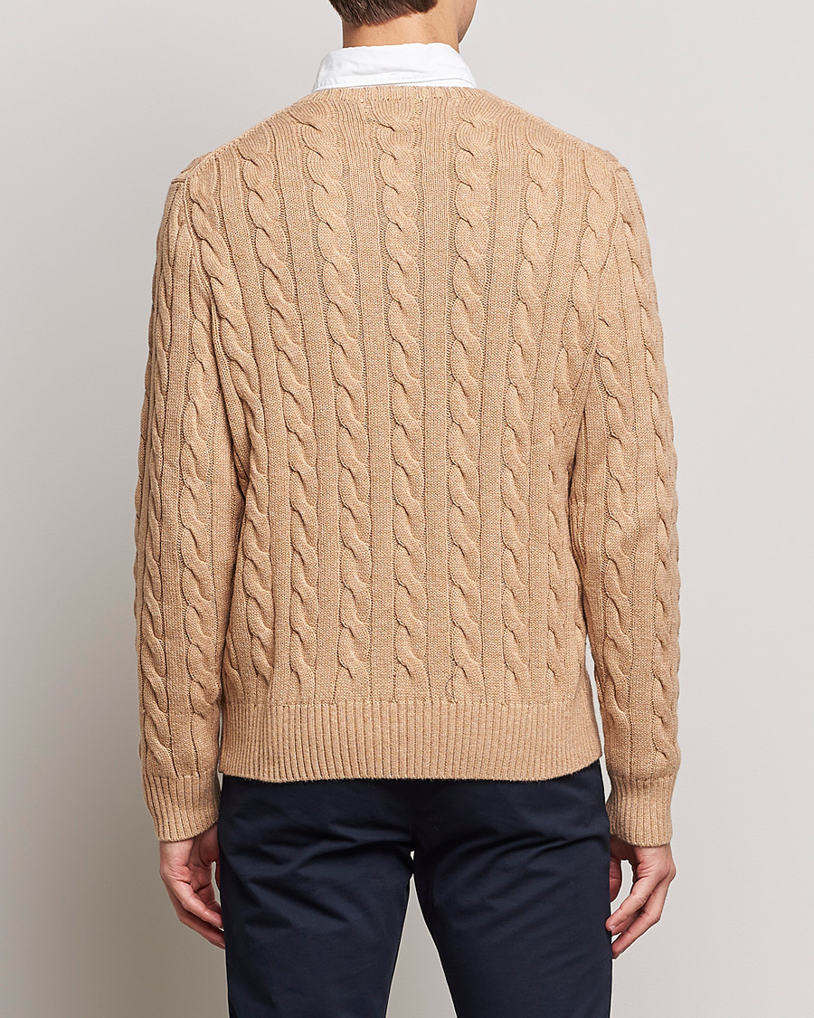 Herren | Pullover | Polo Ralph Lauren | Cotton Cable Pullover Camel Melange
