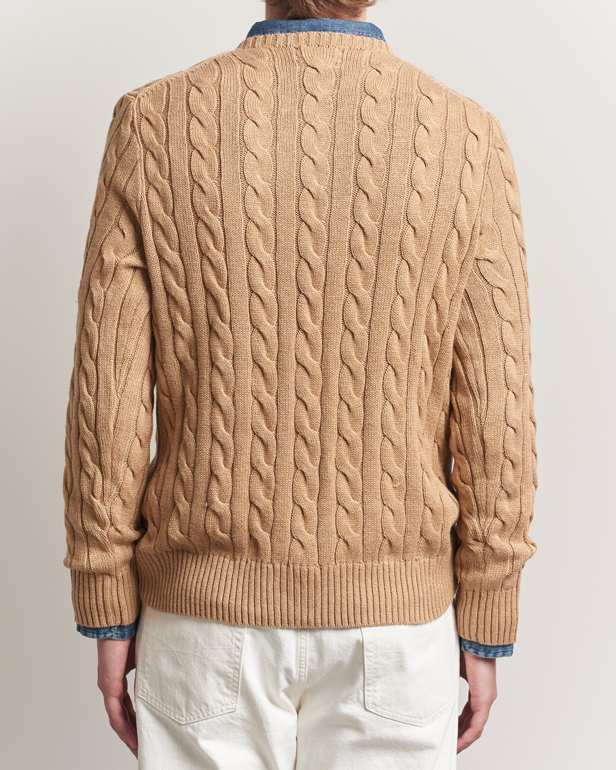 Herren | Pullover | Polo Ralph Lauren | Cotton Cable Pullover Camel Melange