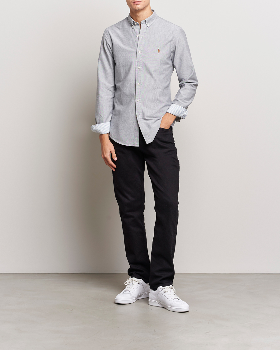 Herren | Hemden | Polo Ralph Lauren | Slim Fit Oxford Button Down Shirt Slate
