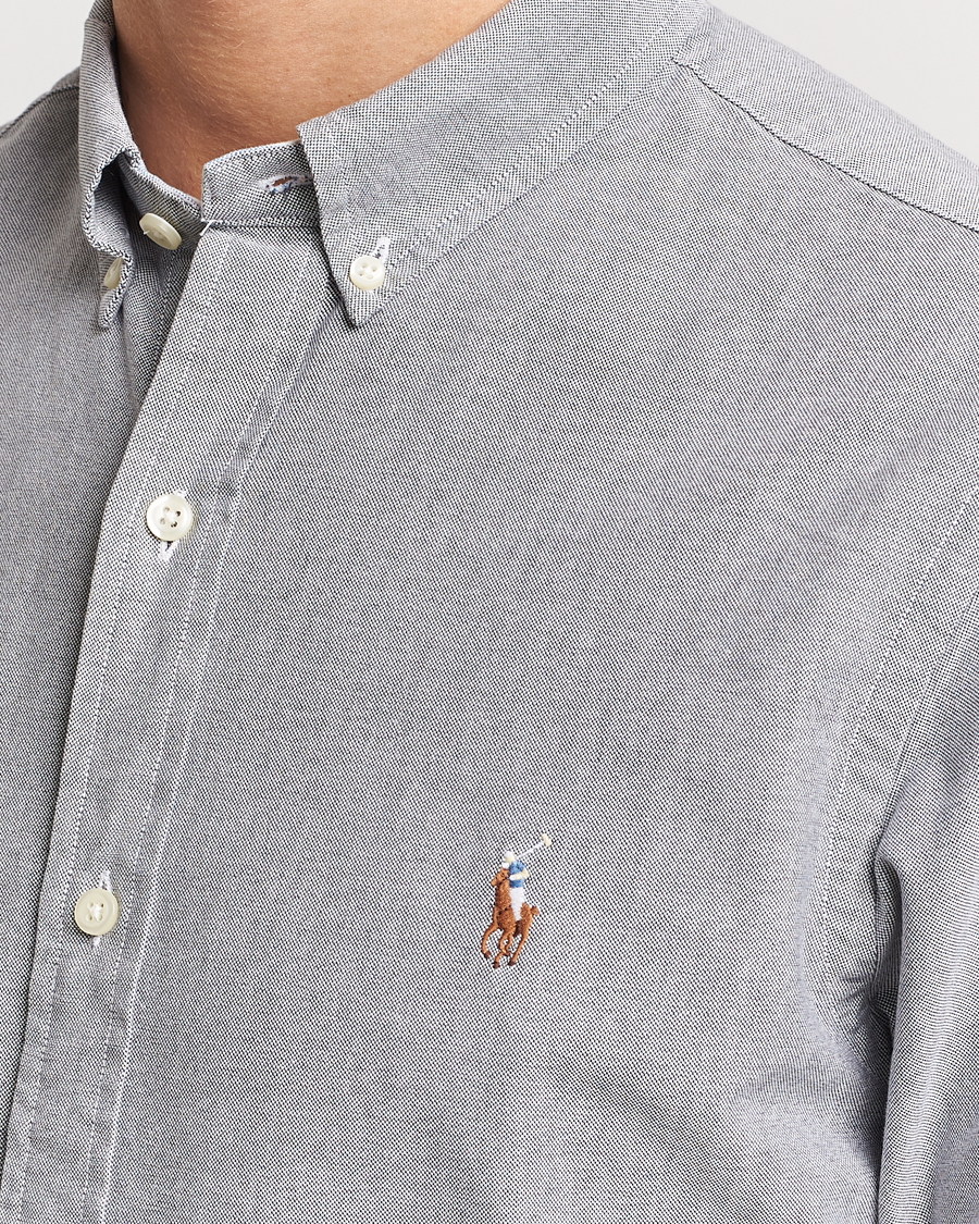 Herren | Hemden | Polo Ralph Lauren | Slim Fit Oxford Button Down Shirt Slate