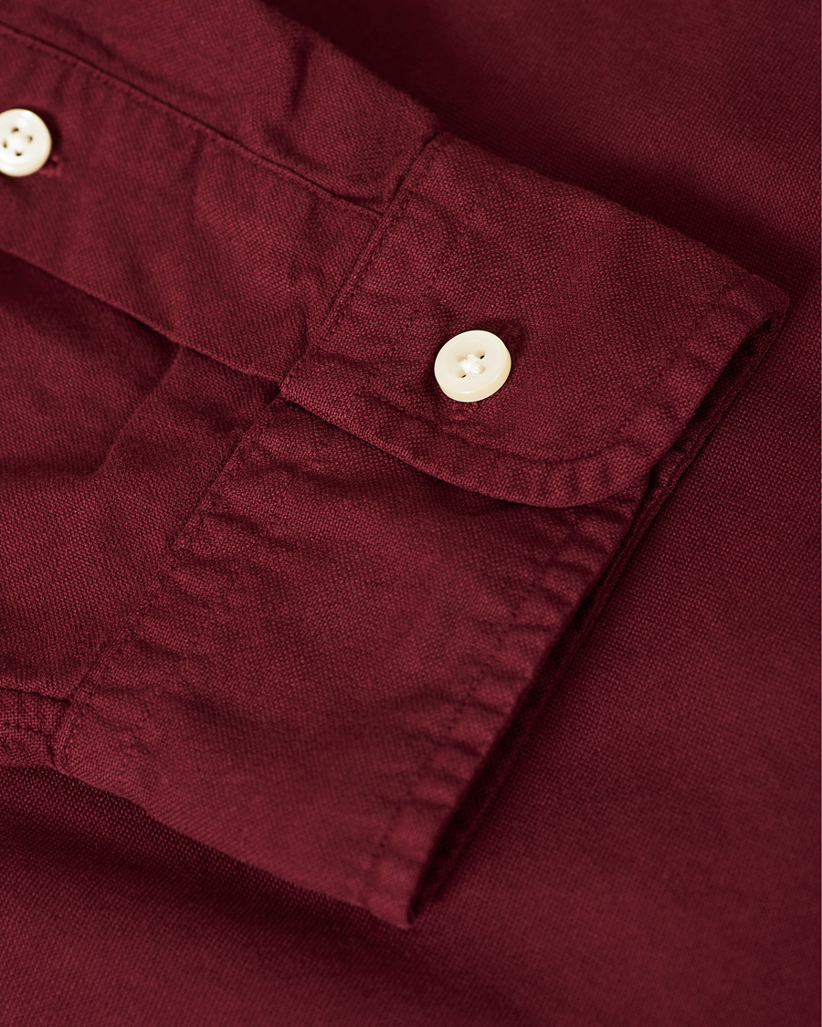 Herren | Hemden | Polo Ralph Lauren | Slim Fit Garment Dyed Oxford Shirt Wine