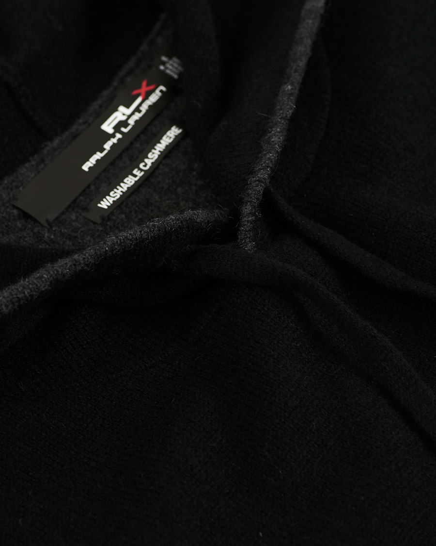 Herren | Pullover | RLX Ralph Lauren | Washable Cashmere Hoodie Black