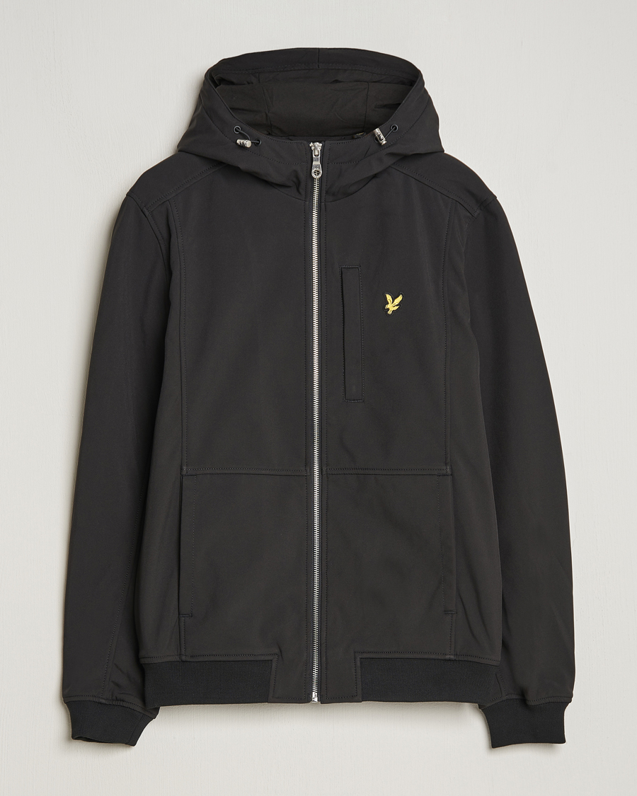 Herren | Jacken | Lyle & Scott | Softshell Hooded Jacket Jet Black
