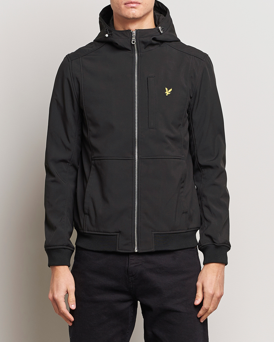 Herren | Jacken | Lyle & Scott | Softshell Hooded Jacket Jet Black