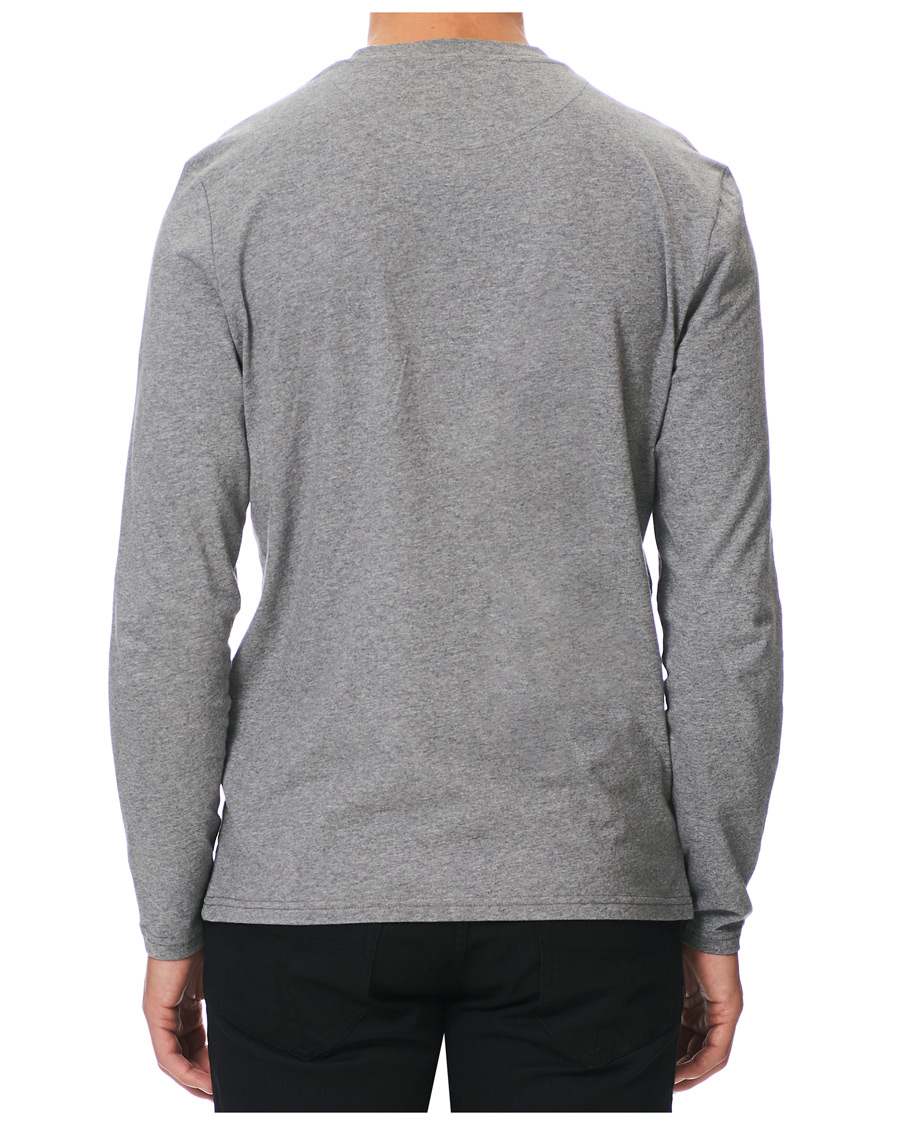 Herren | T-Shirts | Lyle & Scott | Long Sleeve Crew Neck Tee Mid Grey Marl