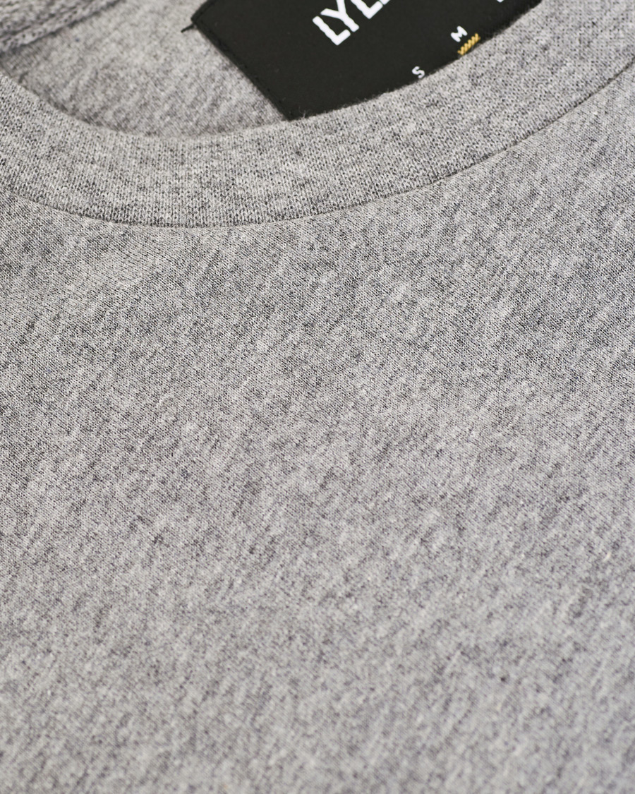 Herren | T-Shirts | Lyle & Scott | Long Sleeve Crew Neck Tee Mid Grey Marl