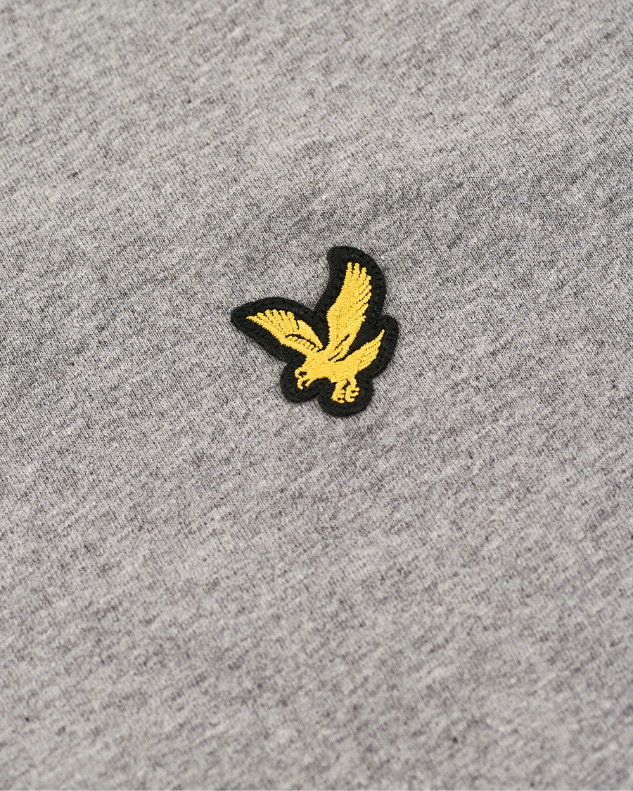 Herren | T-Shirts | Lyle & Scott | Long Sleeve Crew Neck Tee Mid Grey Marl