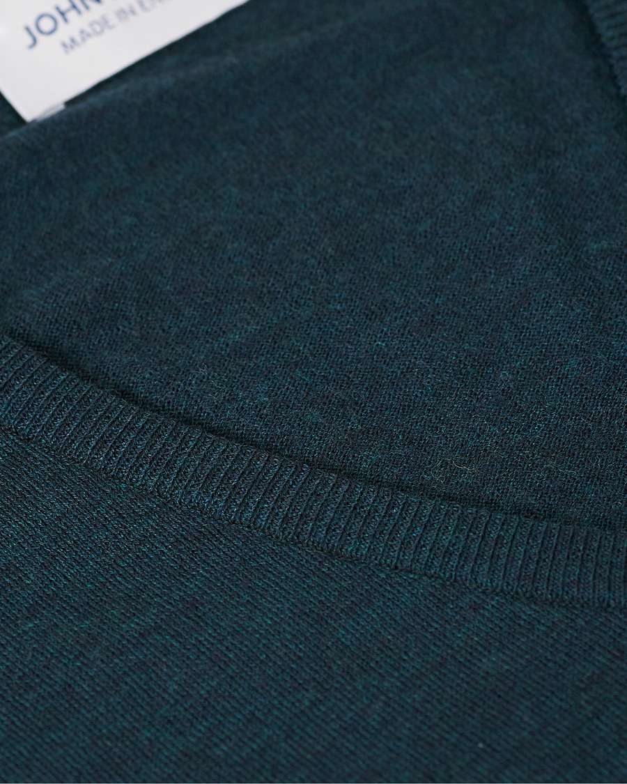 Herren | Pullover | John Smedley | Bobby Extra Fine Merino V-Neck Pullover Racing Green