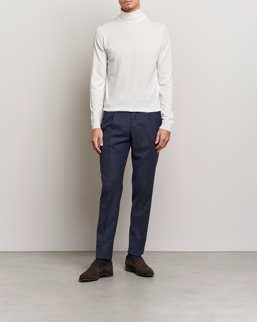 Herren | Pullover | John Smedley | Cherwell Extra Fine Merino Rollneck Snow White