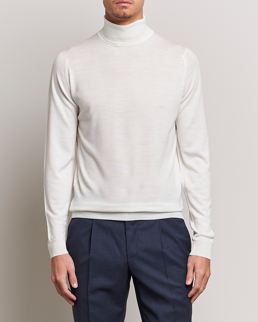 Herren | Pullover | John Smedley | Cherwell Extra Fine Merino Rollneck Snow White