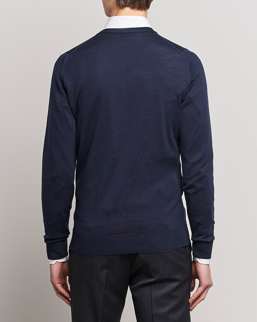 Herren | Pullover | John Smedley | Petworth Extra Fine Merino Cardigan Midnight