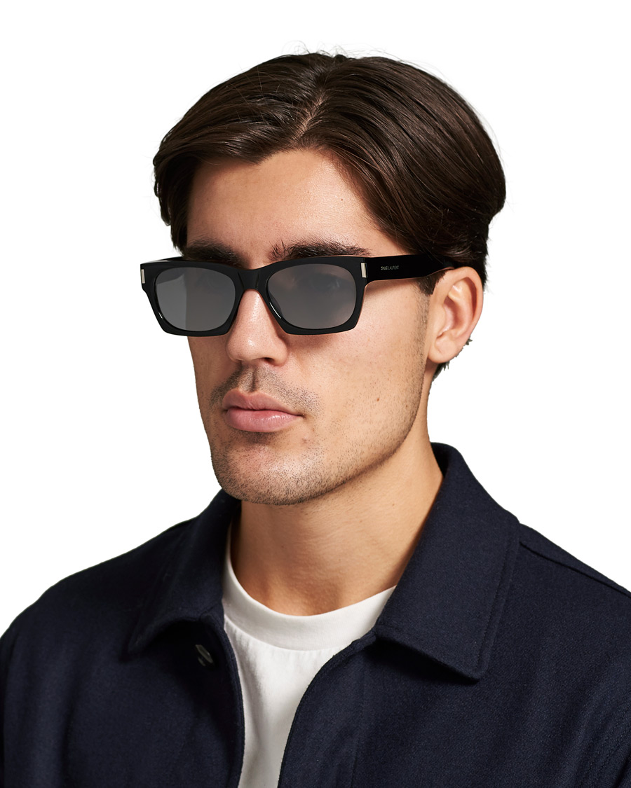 Herren | Saint Laurent SL 402 Sunglasses Black/Silver | Saint Laurent | SL 402 Sunglasses Black/Silver