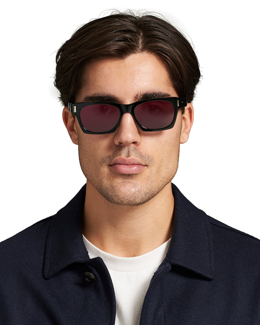 Herren | Saint Laurent SL 402 Sunglasses Black/Silver | Saint Laurent | SL 402 Sunglasses Black/Silver