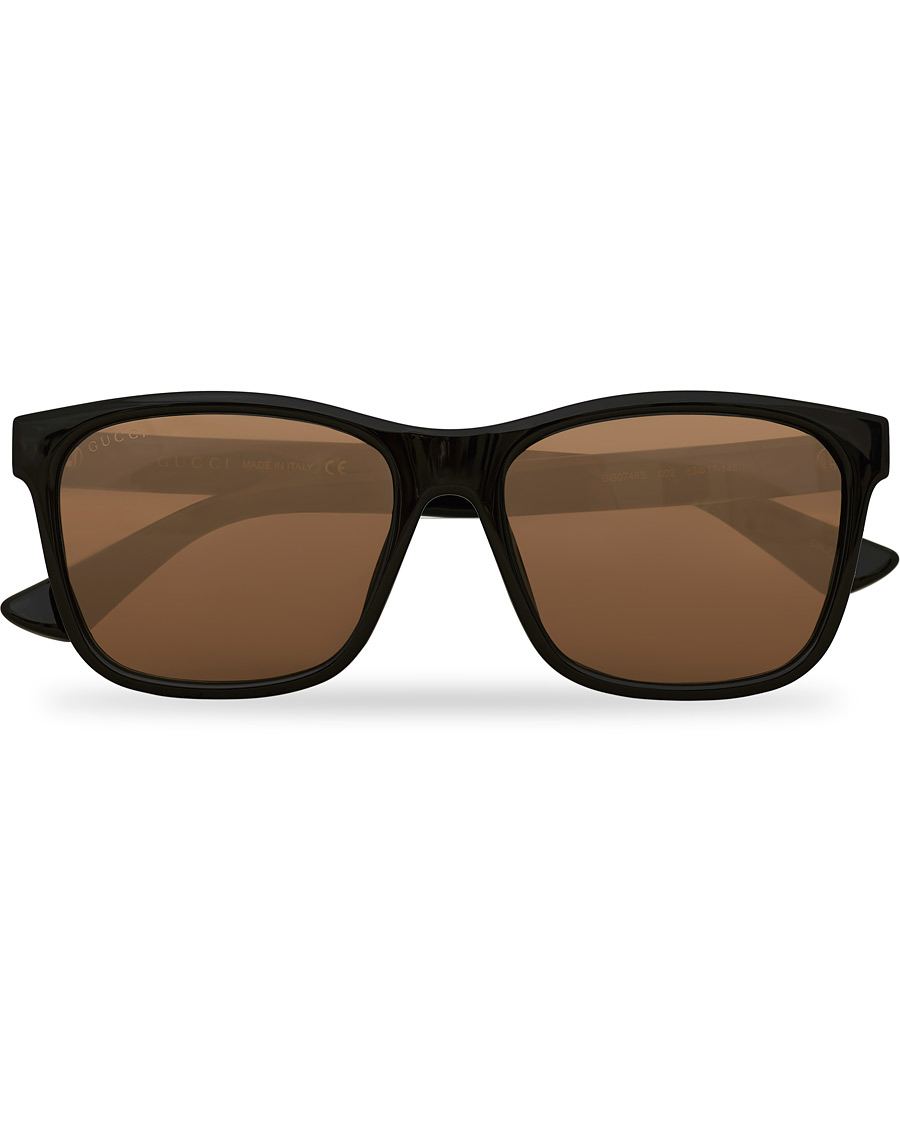 Herren | Gucci GG0746S Sunglasses Black/Brown | Gucci | GG0746S Sunglasses Black/Brown