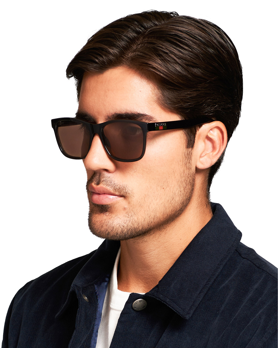 Herren | Gucci GG0746S Sunglasses Black/Brown | Gucci | GG0746S Sunglasses Black/Brown