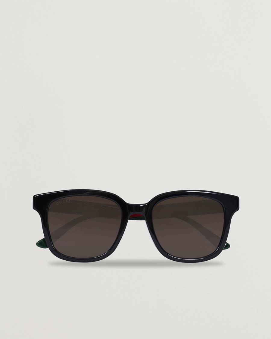 Herren | Gucci GG0847SK Sunglasses Black/Green | Gucci | GG0847SK Sunglasses Black/Green