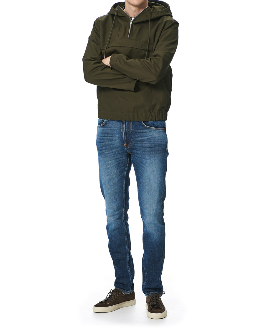 Herren | Jeans | Nudie Jeans | Lean Dean Stretch Jeans Dark Sharp Twill