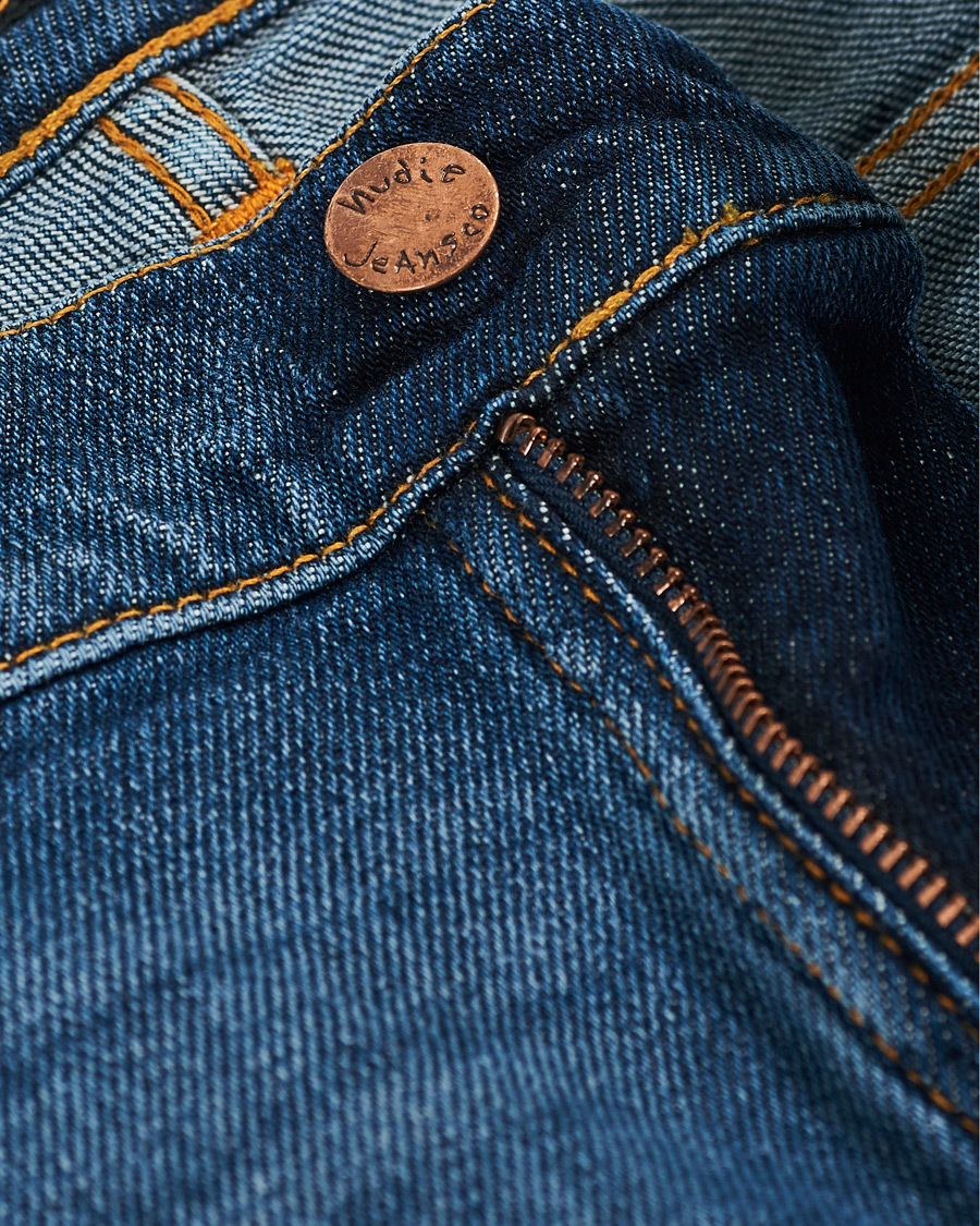 Herren | Jeans | Nudie Jeans | Lean Dean Stretch Jeans Dark Sharp Twill