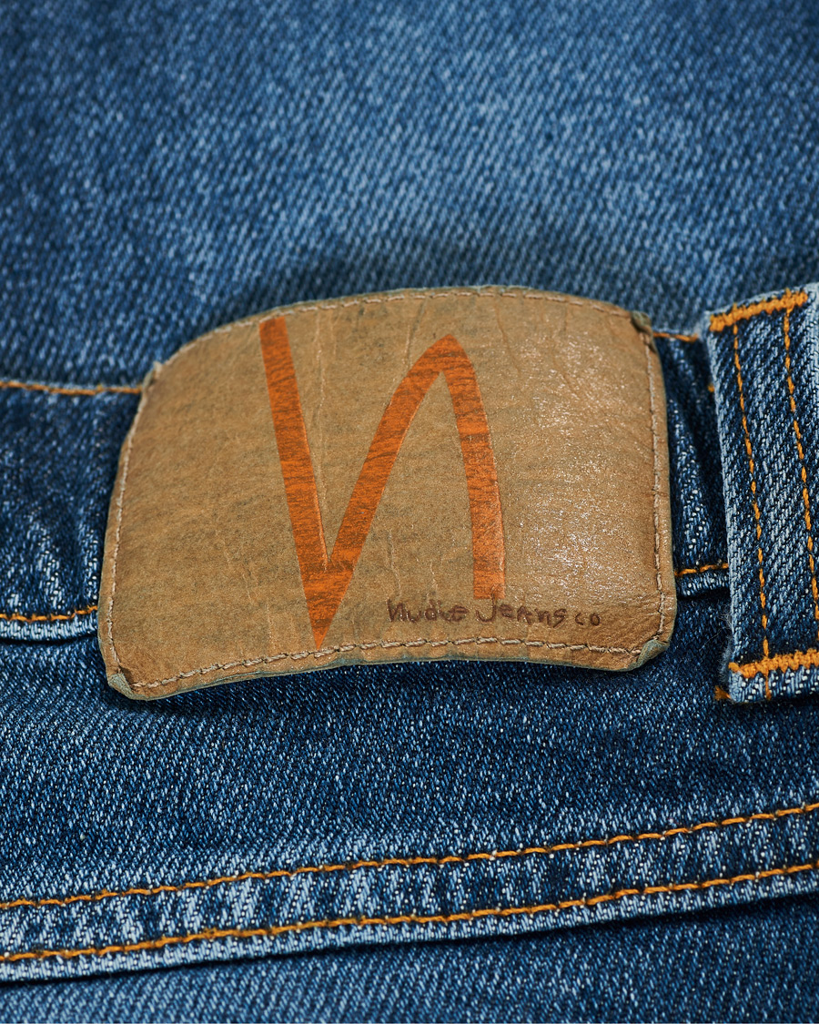 Herren | Jeans | Nudie Jeans | Lean Dean Stretch Jeans Dark Sharp Twill
