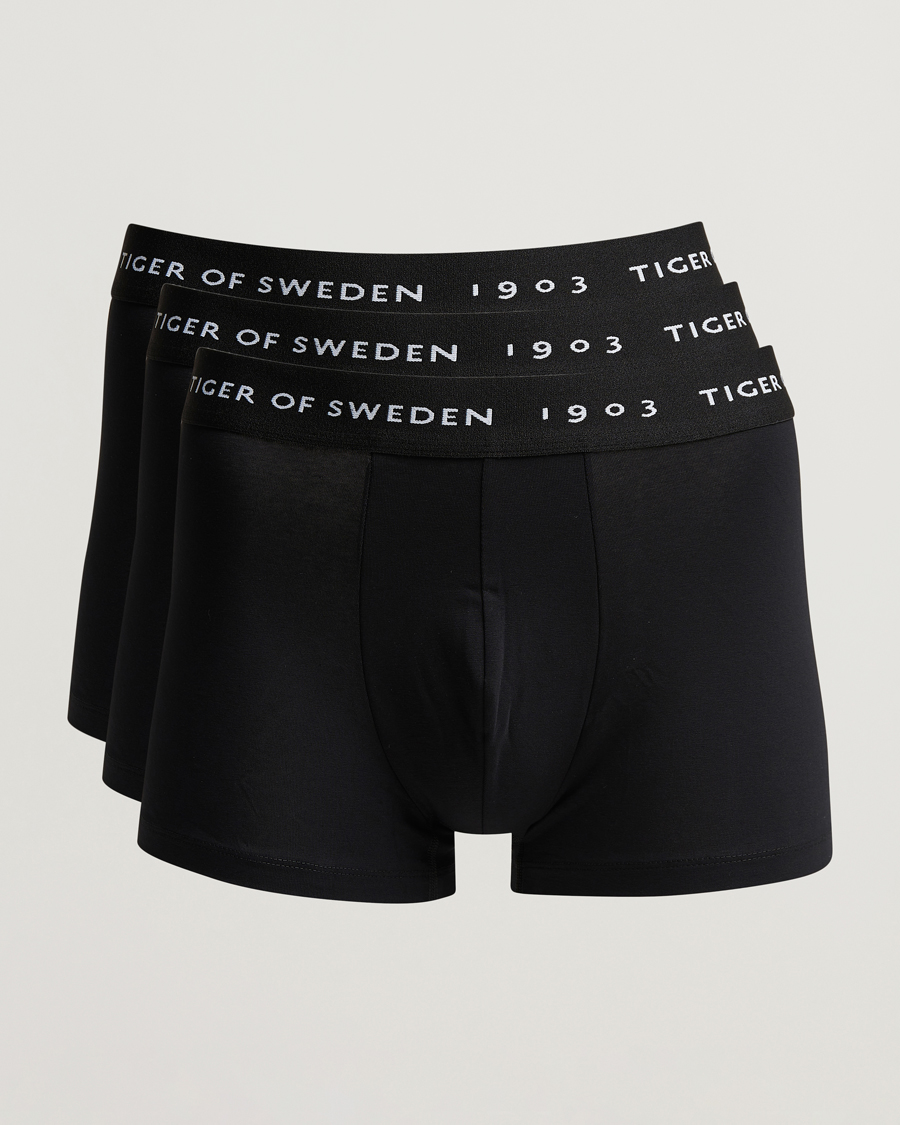 Herren | Tiger of Sweden | Tiger of Sweden | Hermod Cotton 3-Pack Boxer Brief Black