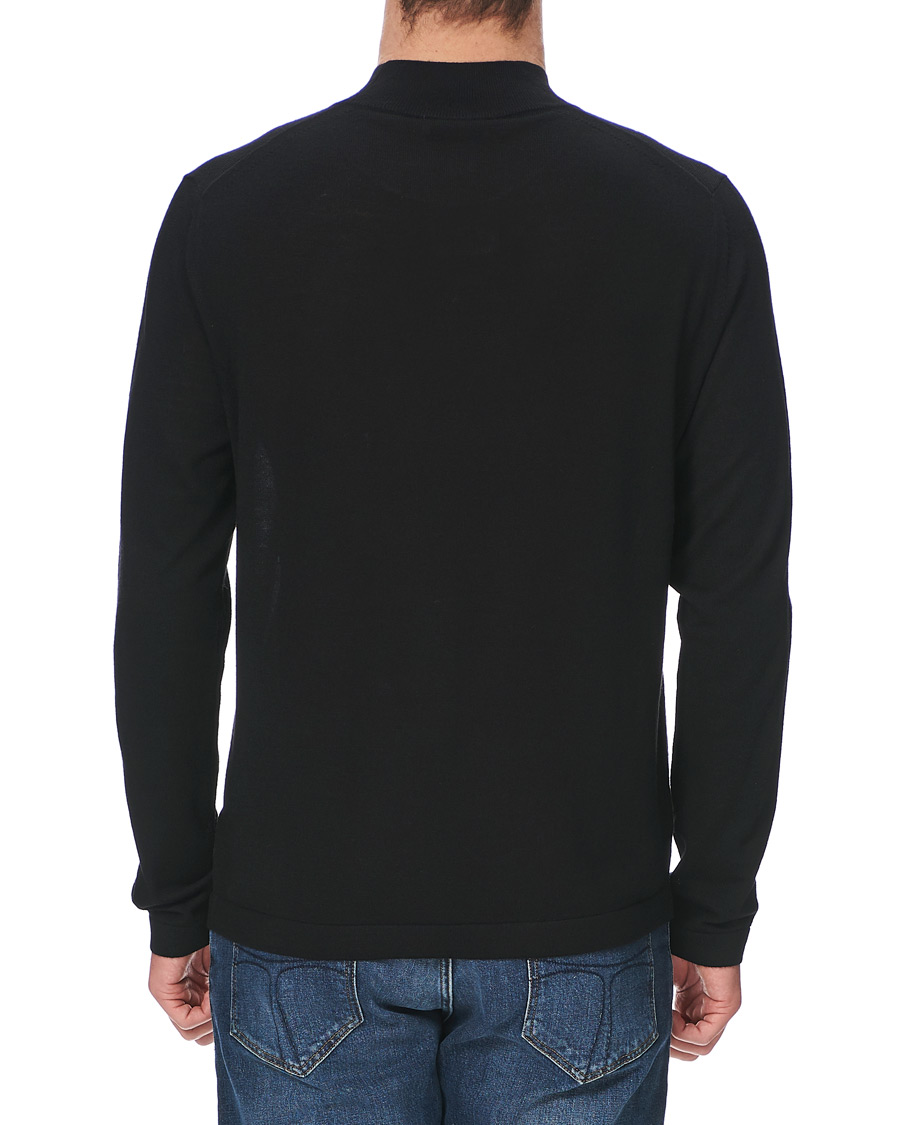 Herren | Pullover | Tiger of Sweden | Tern Wool Merino Mockneck Black