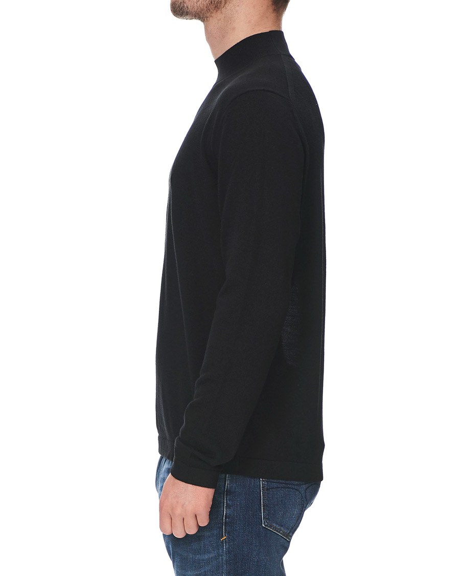 Herren | Pullover | Tiger of Sweden | Tern Wool Merino Mockneck Black