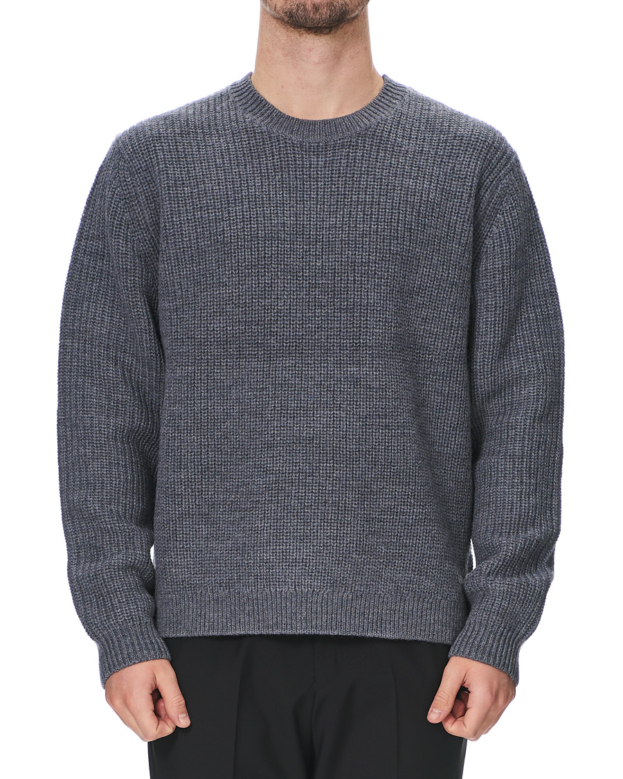 Herren | Pullover | Tiger of Sweden | Puffin Wool Merino Crew Neck Grey