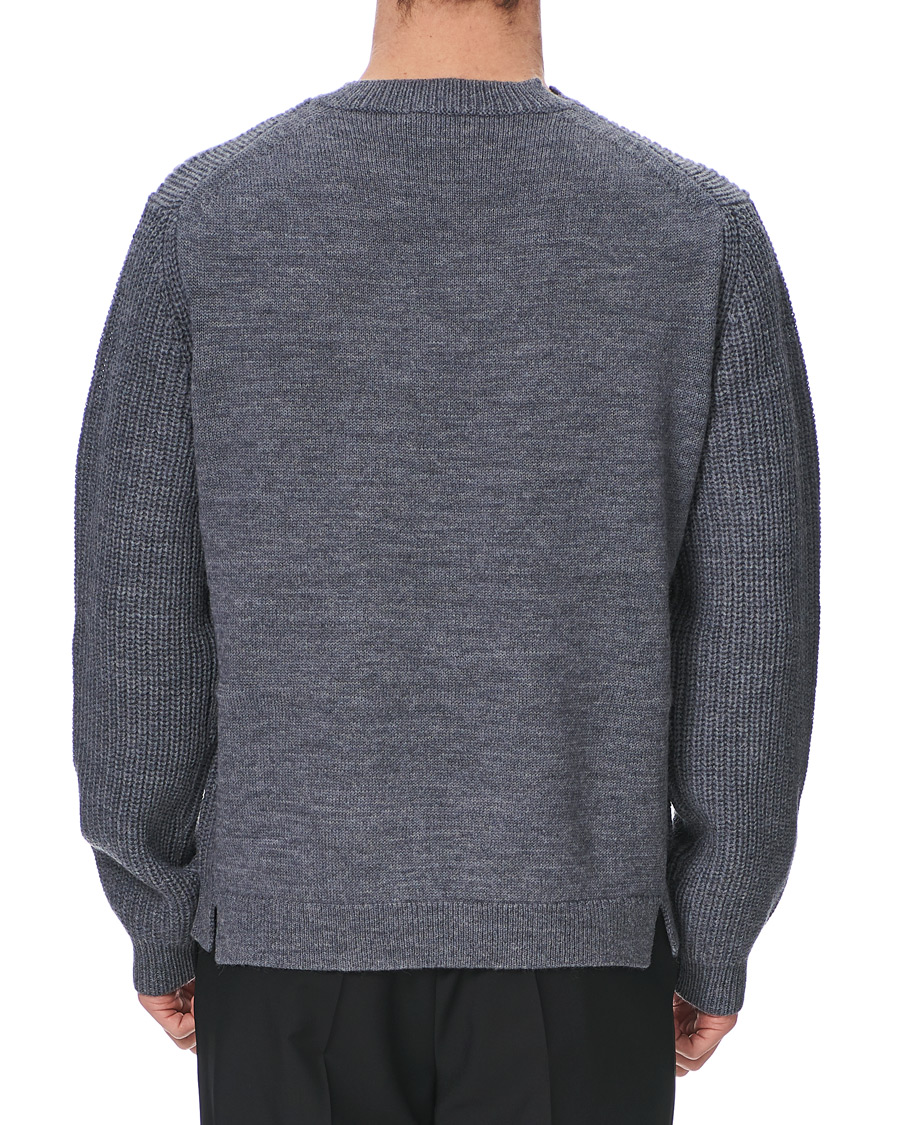 Herren | Pullover | Tiger of Sweden | Puffin Wool Merino Crew Neck Grey