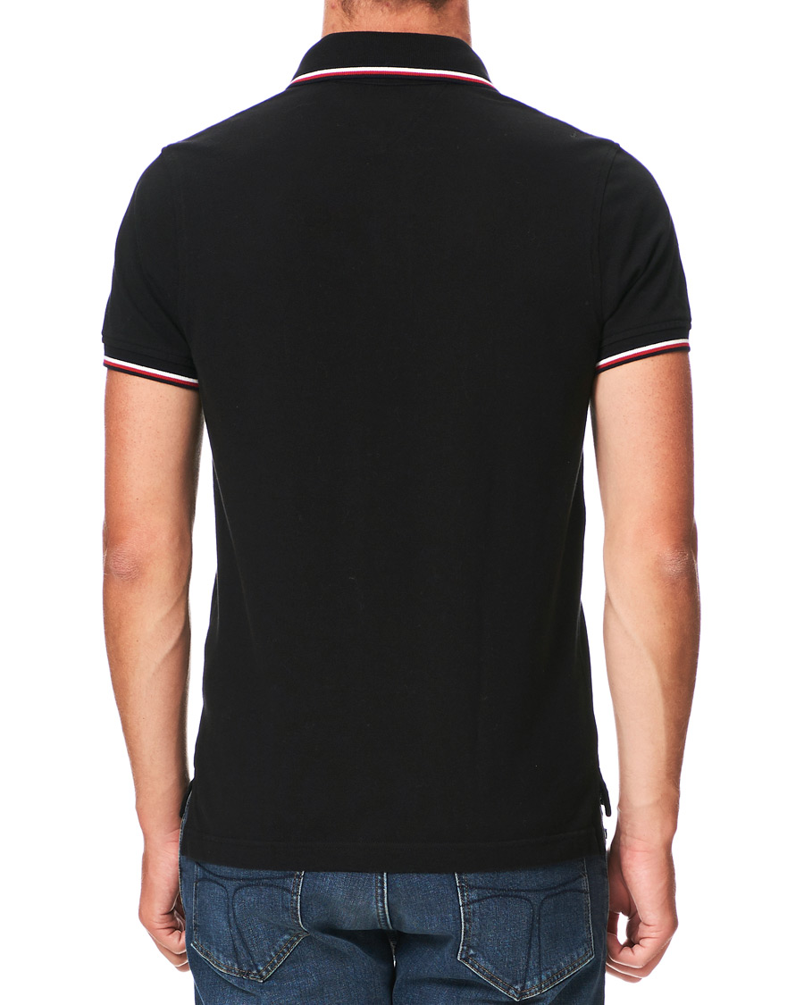 Herren | Poloshirts | Tommy Hilfiger | Slim Fit Tipped Polo Black