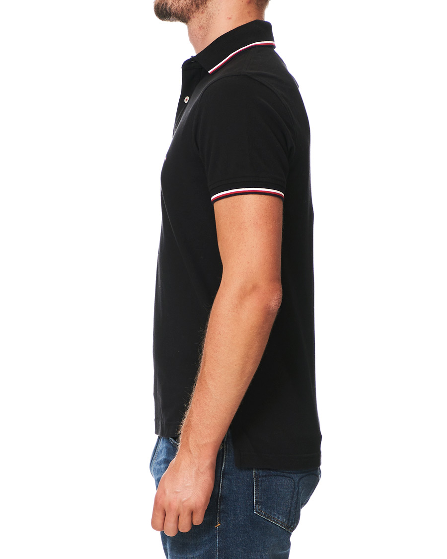 Herren | Poloshirts | Tommy Hilfiger | Slim Fit Tipped Polo Black