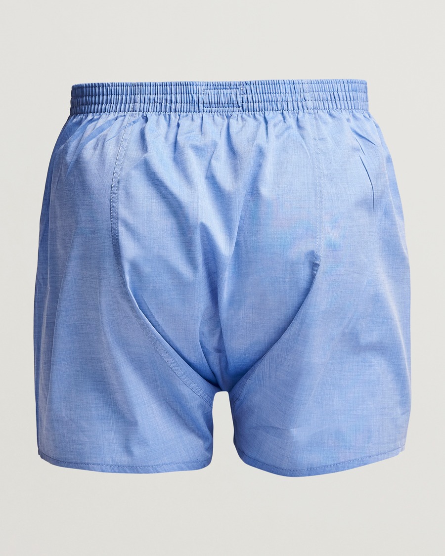 Herren | Derek Rose | Derek Rose | Classic Fit Cotton Boxer Shorts Blue