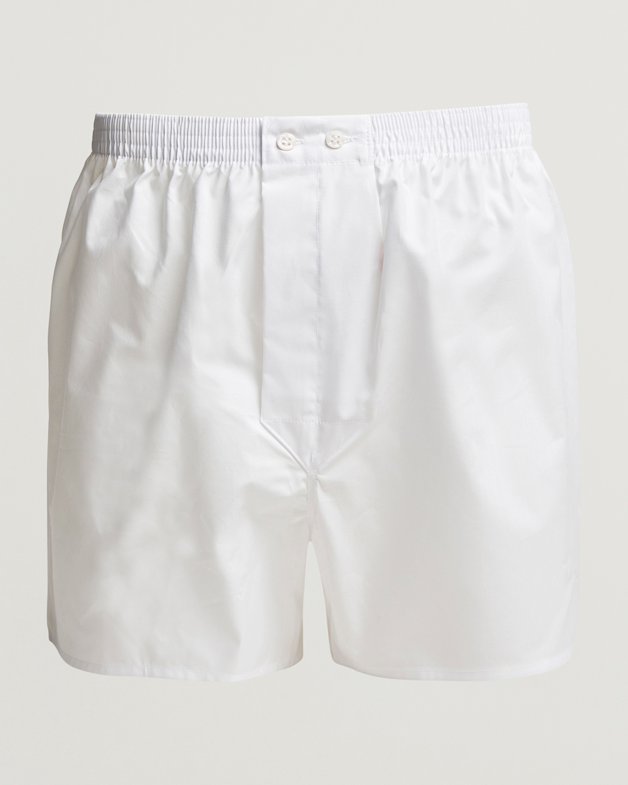 Herren | Unterwäsche | Derek Rose | Classic Fit Cotton Boxer Shorts White