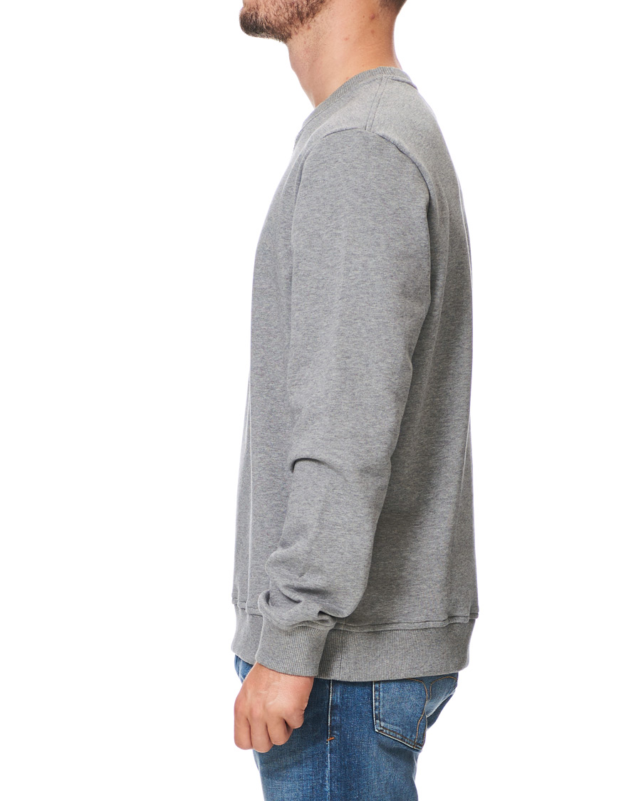 Herren | Pullover | Samsøe Samsøe | Samsøe & Samsøe Hugo Organic Cotton Crew Neck Sweat Grey Mel