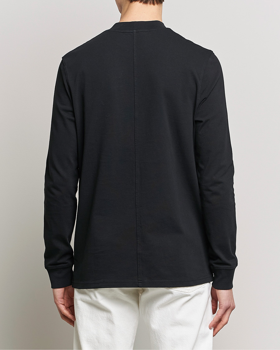 Herren | T-Shirts | Samsøe Samsøe | Norsbro Long Sleeve Organic Cotton Tee Black