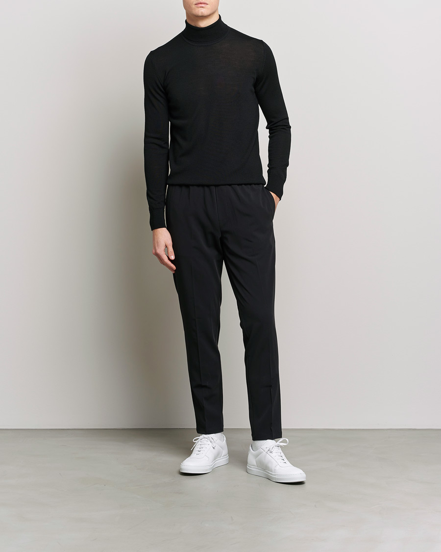 Herren | Pullover | Samsøe Samsøe | Flemming Superfine Merino Wool Roll Neck Black