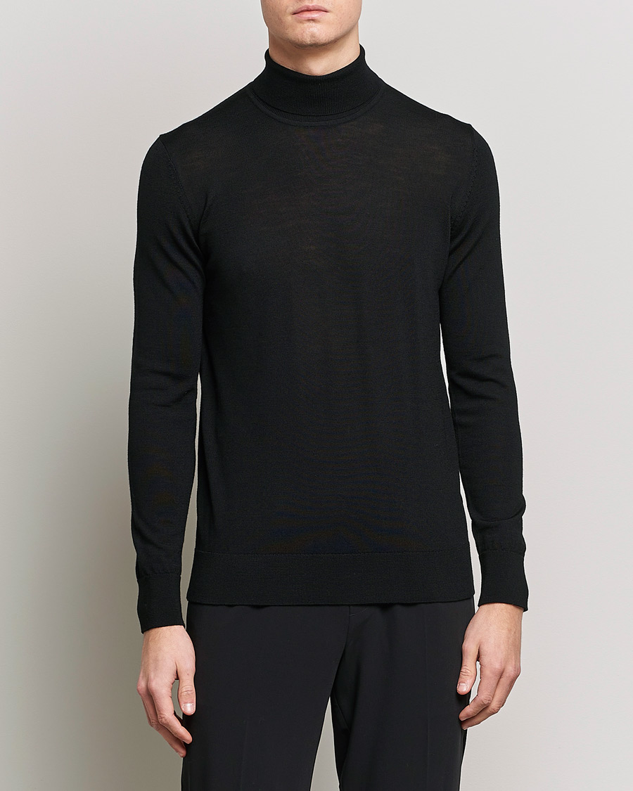 Herren | Contemporary Creators | Samsøe Samsøe | Flemming Superfine Merino Wool Roll Neck Black