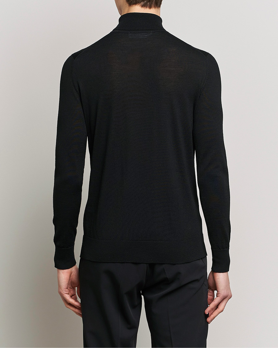 Herren | Pullover | Samsøe Samsøe | Flemming Superfine Merino Wool Roll Neck Black