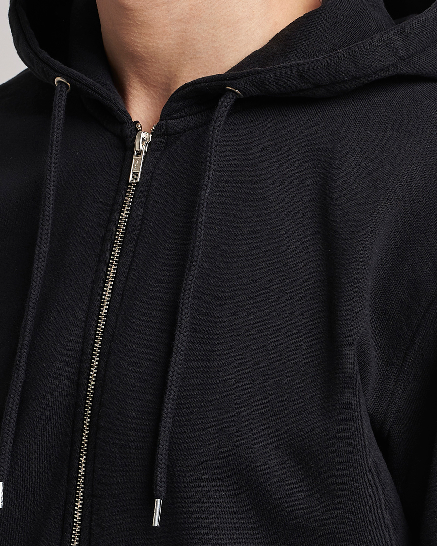 Herren | Pullover | Colorful Standard | Classic Organic Full Zip Hood Deep Black