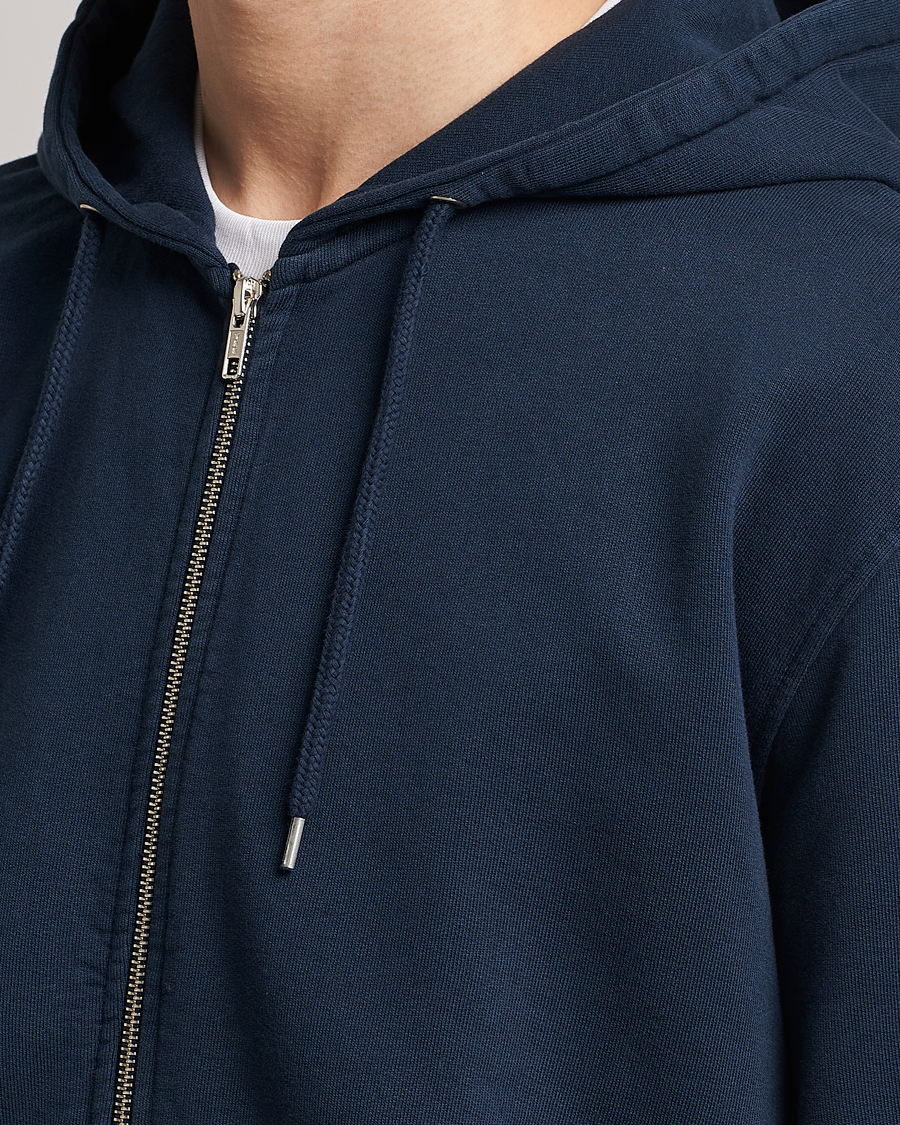 Herren | Pullover | Colorful Standard | Classic Organic Full Zip Hood Navy Blue