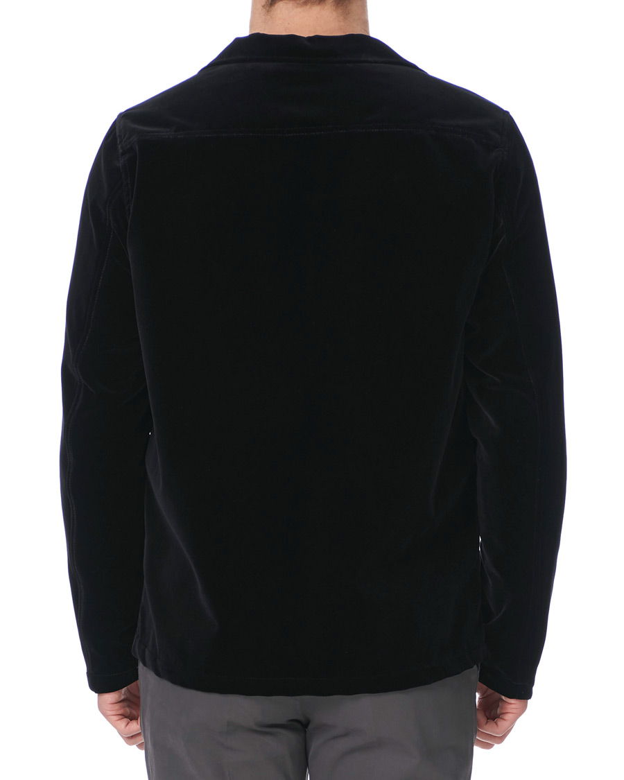 Herren | Hemden | Oscar Jacobson | Holger Velvet Shirt Jacket Black