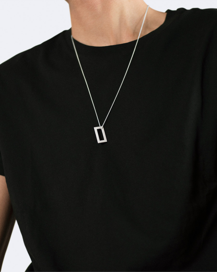 Herren | Halsketten | LE GRAMME | Rectangular Necklace Le 3.4 Sterling Silver